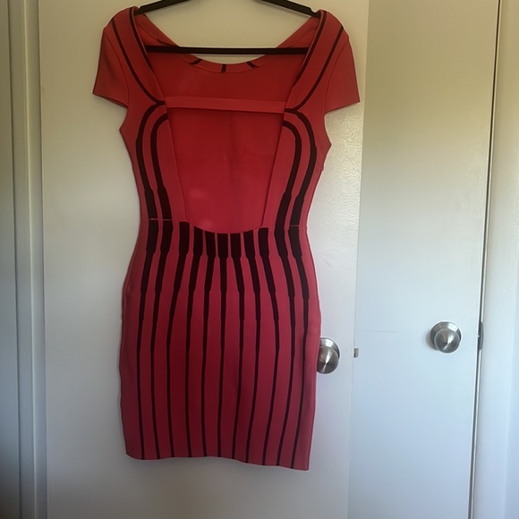 Hervé Léger Open Back Mini Dress (Size Medium) - Picture 2 of 3